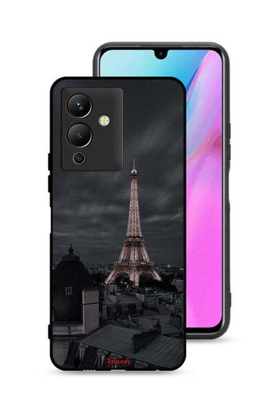 Tolwak غطاء حماية لهاتف Infinix Note 12 Pro 5G بتصميم برج إيفل في الليل