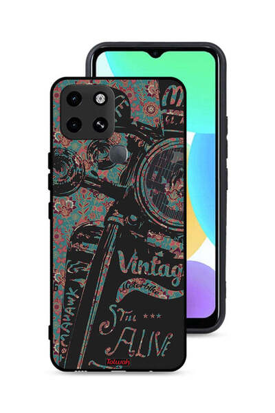 Tolwak غطاء حماية لهاتف Infinix Smart 6 بتصميم دراجة نارية كلاسيكية