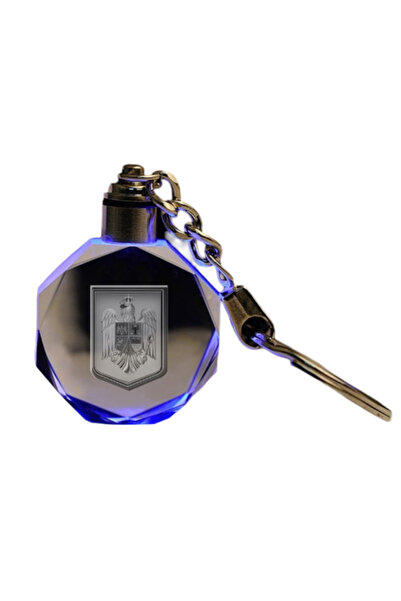 MBrands Breloc LED 3D cu stema României