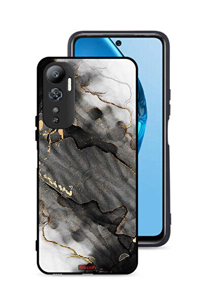 Tolwak غطاء حماية لهاتف Infinix Hot 20 4G بلون رخامي لامع