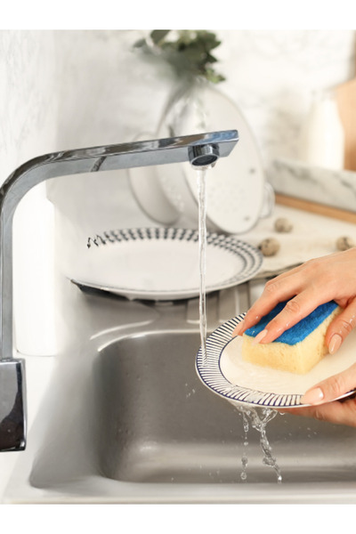 Golden Square Sink Kitchen Faucet – Open Close Head, Chrome Color – 2 Years Warranty, Domestic Production