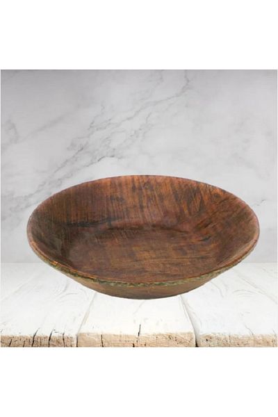BASURRAH Round wooden bowl 21CM