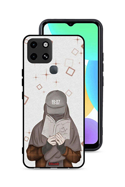 Tolwak غطاء حماية لهاتف Infinix Smart 6 بتصميم فتاة تقرأ الفن