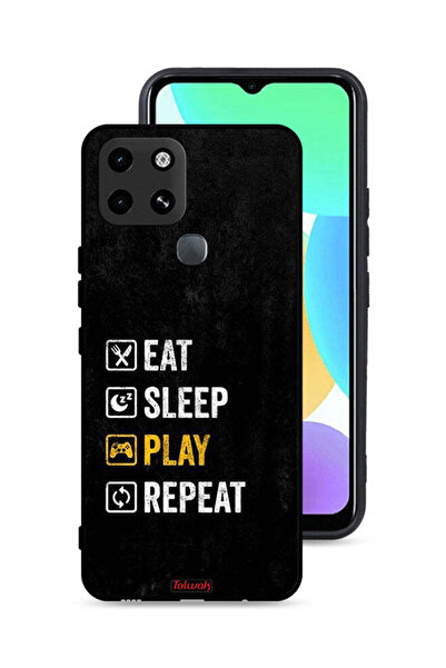 Tolwak غطاء حماية لهاتف Infinix Smart 6، مناسب للأكل والنوم واللعب والتكرار