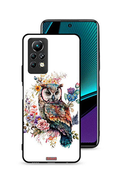 Tolwak غطاء حماية لهاتف Infinix Note 11 Pro بتصميم بومة فنية تجريدية