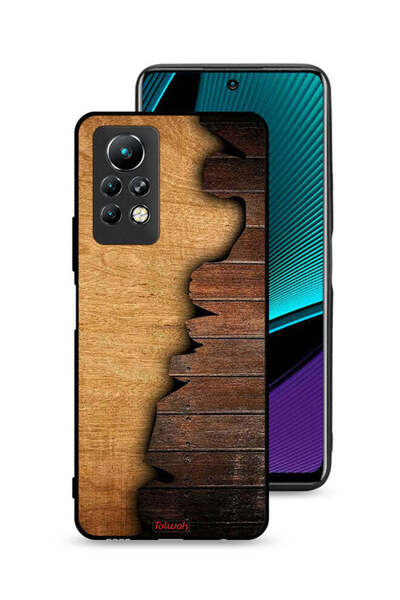 Tolwak غطاء حماية لجهاز Infinix Note 11 Pro بنمط خشبي عتيق