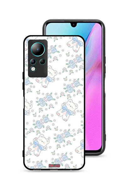 Tolwak غطاء حماية لهاتف Infinix Note 11 مع أيقونة دب تيدي لطيف وزهور