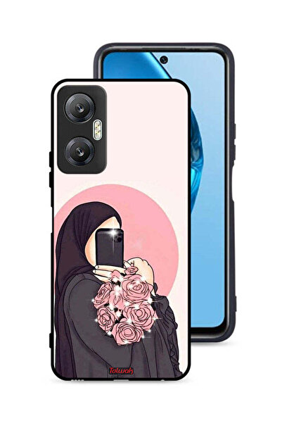 Tolwak غطاء حماية لهاتف Infinix Hot 20 5G مع فن التقاط صور سيلفي أثناء حمل ال...