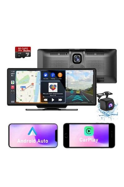 RARINCARE Universal Auto Multimedia Navigation, 10.26 Inch Display, Front + Rear Camera, IPS HD Full-Touch Scr