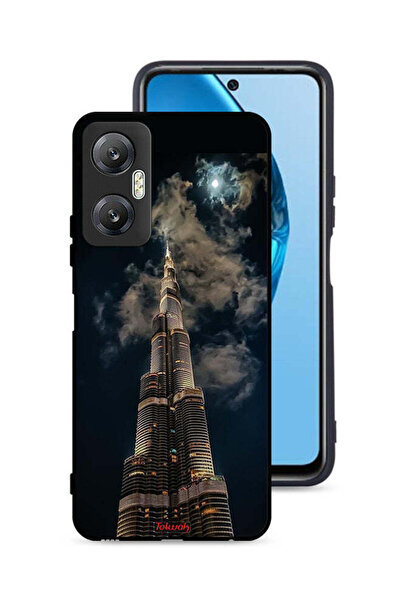 Tolwak غطاء حماية لهاتف Infinix Hot 20 5G برسومات برج خليفة في الليل