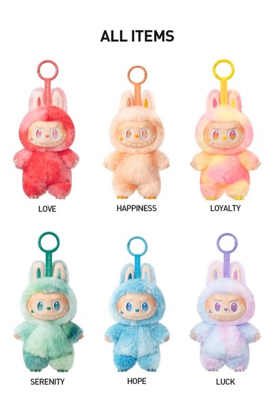 LABUBU دمية لابوبو الكبيرة في إصدار الطاقة صندوق أعمى متنوع عشوائيًا - 3 قطع