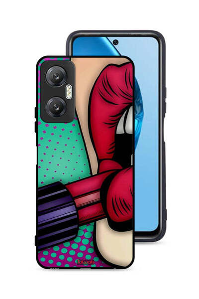 Tolwak غطاء حماية لهاتف Infinix Hot 20 5G أحمر شفاه