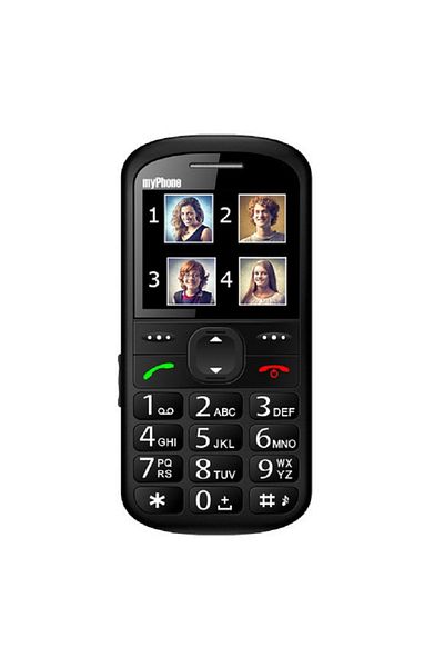 Myphone Telefon seniori meniu RO butoane mari ecran 2.2" soclu incarcare functie SOS Halo2