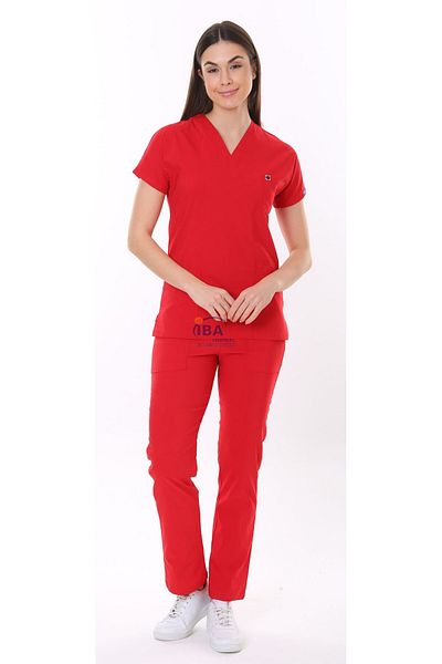 İBA MEDİKAL Costum medical unisex FlexCool roșu