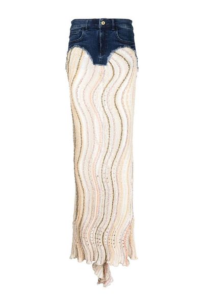 VİTELLİ VITELLI Fusta sirena din Denim Vitelli