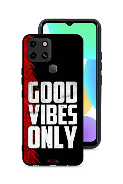 Tolwak غطاء حماية لهاتف Infinix Smart 6 - Good Vibes Only