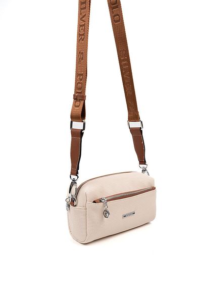 Silver Polo Silver & Polo Beige - Tan Sp1142 Women's Crossbody Bag