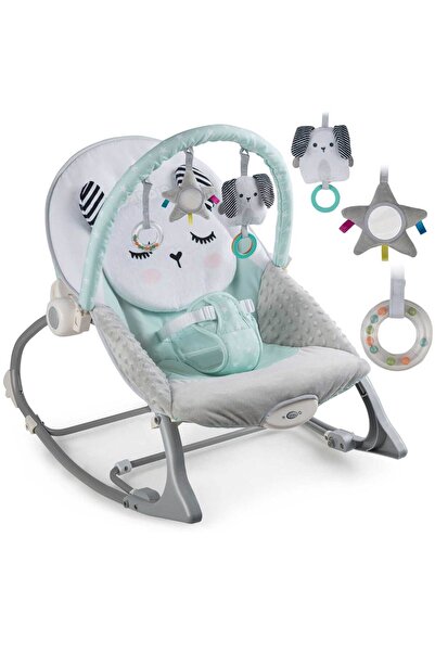 İSP 3-in-1 rocking chair and seat for babies and children "ISP Kitty Sleep" 0-18kg, Mint