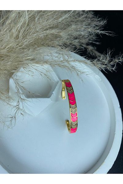 ismim bijuteri Stoned Enameled Adjustable Women's Handcuffs