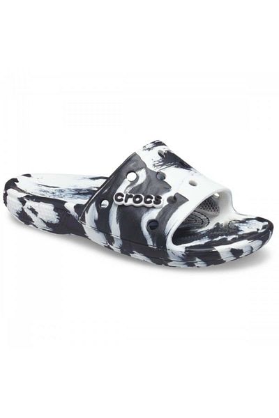 Crocs Classic Crocs Marbled Slide Slippers 38-39 EU - M6/W8 US Alb - White/Black