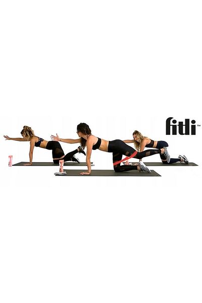 Fitli Set 5 benzi elastice, Multipink