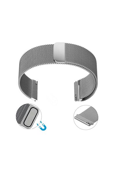 İSP Curea Metalica tip Milanese, 20mm, Silver