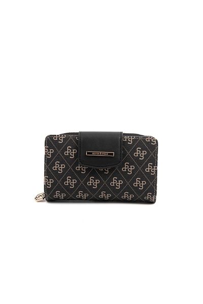 Silver Polo Silver & Polo Smoked - Black Sp1202 Women's Wallet & Card Holder