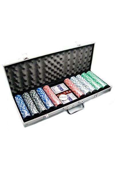ideal STORE Set Poker cu 500 jetoane si geanta tip diplomat inclusa-EDY