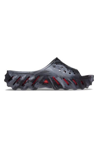Crocs Echo Marbled Slide Slippers 38-39 EU - M6/W8 US Black - Black/Flame