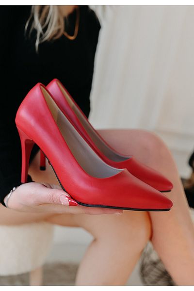 Zerenyus Pantofi stiletto roșii Jilya