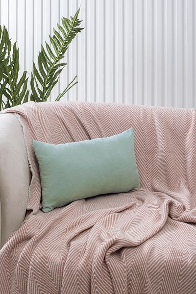 ÖZENEV Panoroma Mint Plain Plain Throw Pillow Case Suitable for Punch (Punch) Processing Decorative Pillow Case 50X50