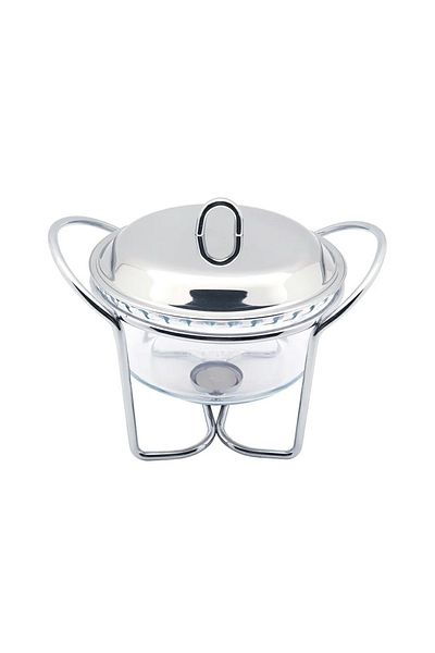 Voyager Silver 2L Candle Buffet Warmer