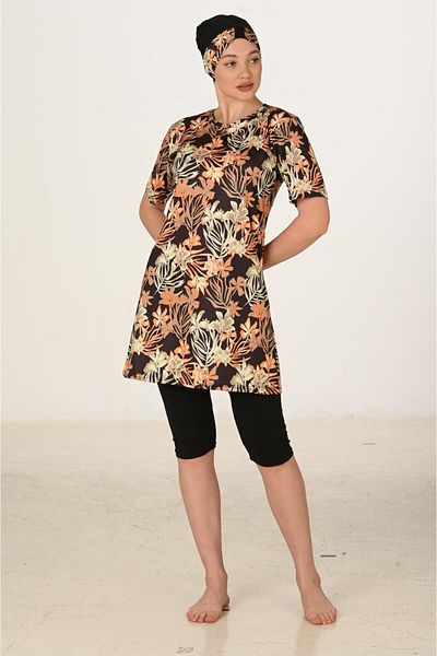 Fantasy Half Closed Lycra Hijab Swimsuit 3457