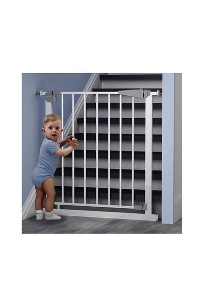 ideal STORE Poarta de Siguranta idealStore Safety Gate pentru Scari, dimensiuni ajustabile 75 - 117 cm, Fabricat