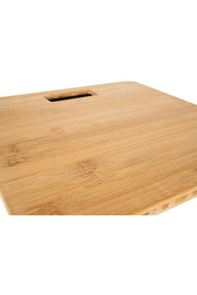 ideal STORE Cantar Digital din lemn idealSTORE, Dimensiuni 28 x 28 x cm, Confectionat din bambus, Ecran LED, Pic