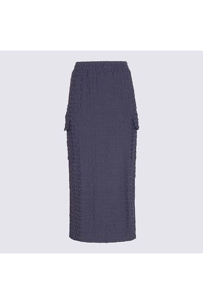 SUNNEI Fustă lungă Sunnei bleumarin închis elastică