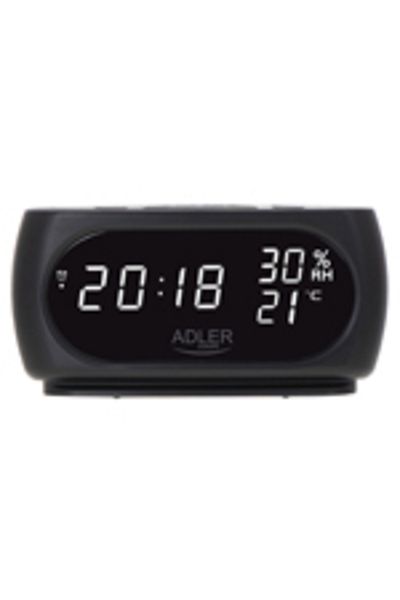 adler Alarm Clock with Temperature and Humidity Display Adler