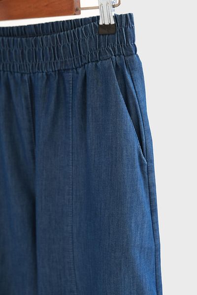 Touché Privé Denim Effect Cotton Pants