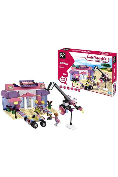 ideal STORE idealSTORE Pink Film Adventure Construction Set, Model with 250 elements and 3 characters that will