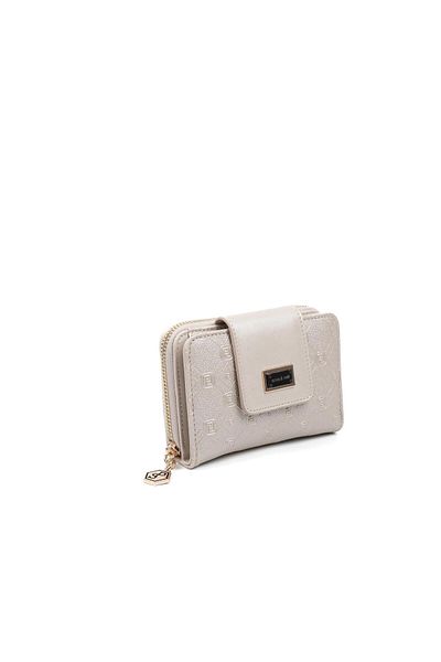 Silver Polo Silver & Polo Beige - S.Beige Sp935 Women's Wallet & Card Holder