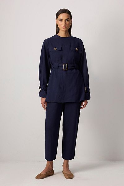 Touché Privé Linen Textured Belt Set