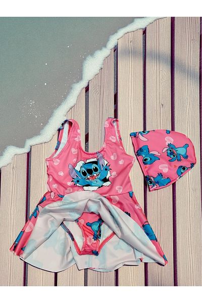 MİLAYS LİFE HOME COLLECTİON Girl's Skirt Boned Swimsuit Bikini