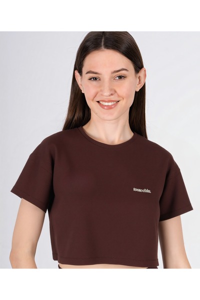 tootechin Cool Holding Modal Fabric Crop Design Vega Tshirt