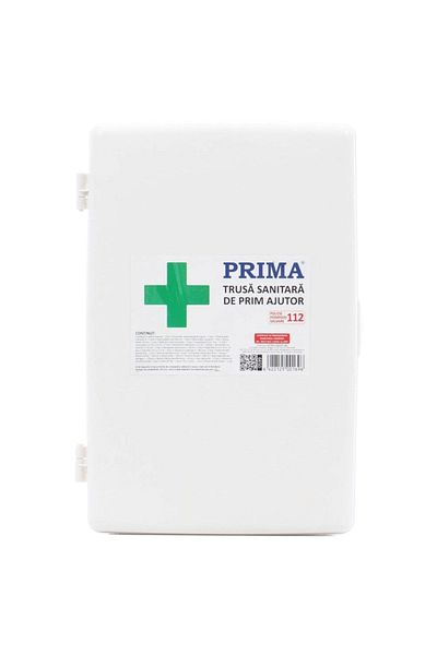 Prima Trusa Medicala de Prim Ajutor Nedetasabila, Fixare pe Perete, Avizata MS