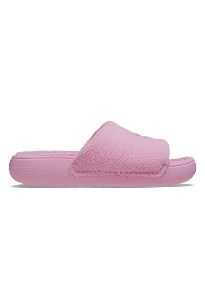 Crocs Classic Towel Slide Slippers 36-37 EU - M4/W6 US Pink - Pink Tweed