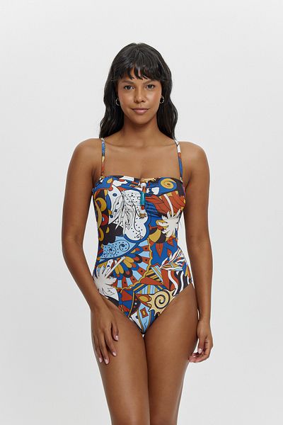 Louren M12039 Strapless Thin Strap Swimsuit