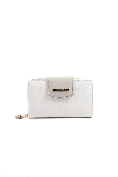 Silver Polo Silver & Polo White - A.Gray Sp1202 Women's Wallet & Card Holder