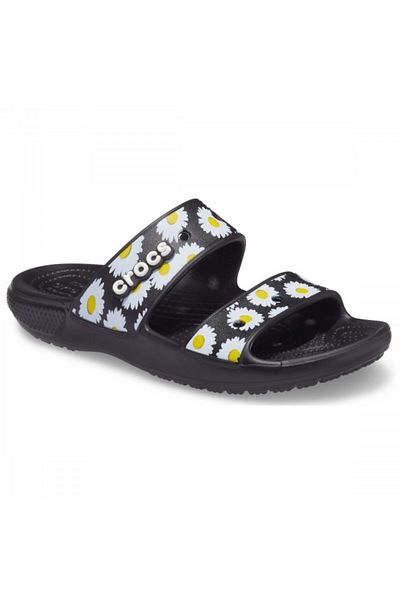 Crocs Vacay Vibes Sandal Classic Slippers 39-40 EU - M7/W9 US Black - Black Daisy