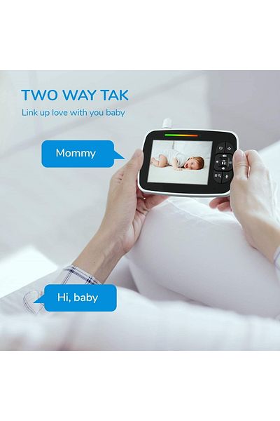 ideal STORE Baby Roko IdealStore Video and Audio Baby Monitoring System, 3.5 inch HD Screen, Veder