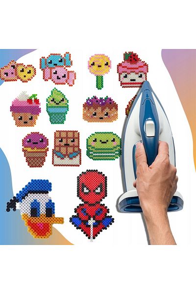 ideal STORE Set of 5000 Iron Beads idealSTORE, Includes Templates, 10 Ironing Pads, Papers